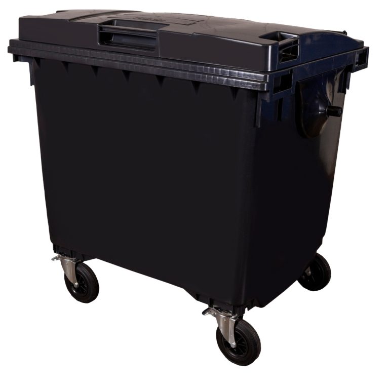 CONTENTOR DE LIXO - PRETO - 1100 LITROS - WB