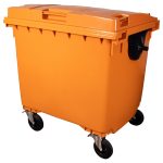 CONTEINER DE LIXO 1100 LITROS - LARANJA - WB