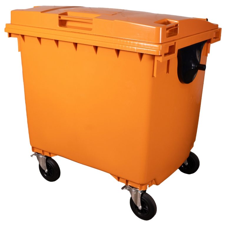 CONTEINER DE LIXO 1100 LITROS - LARANJA - WB
