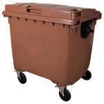 CONTENTOR DE LIXO 1100L - MARROM - WB