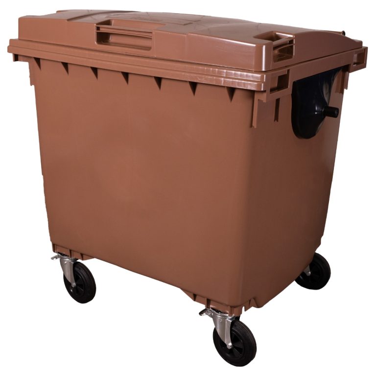 CONTENTOR DE LIXO 1100L - MARROM - WB