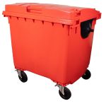 CONTENTOR DE LIXO - 1100 LITROS - VERMELHO - WB
